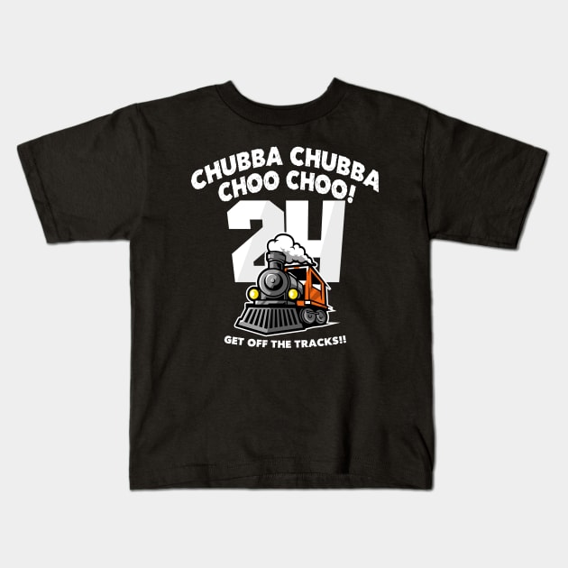 Nick Chubb Train Kids T-Shirt by mbloomstine